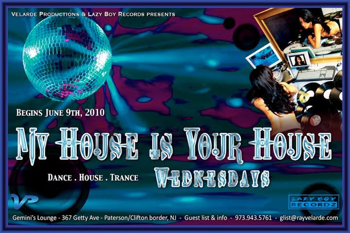 My House Is Your House Wednesdays event flyer