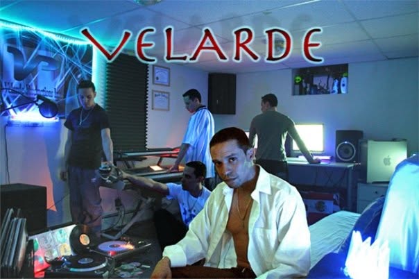 Ray Velarde working inside the Velarde Productions studio